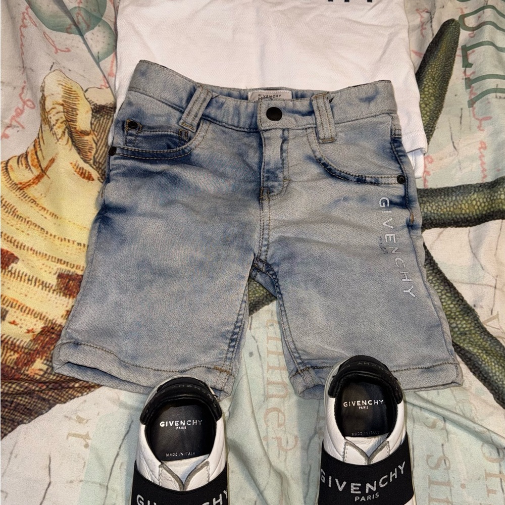 Givenchy Light Blue Denim Shorts